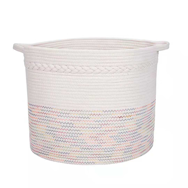 Collapsible Cotton Rope Storage Baskets