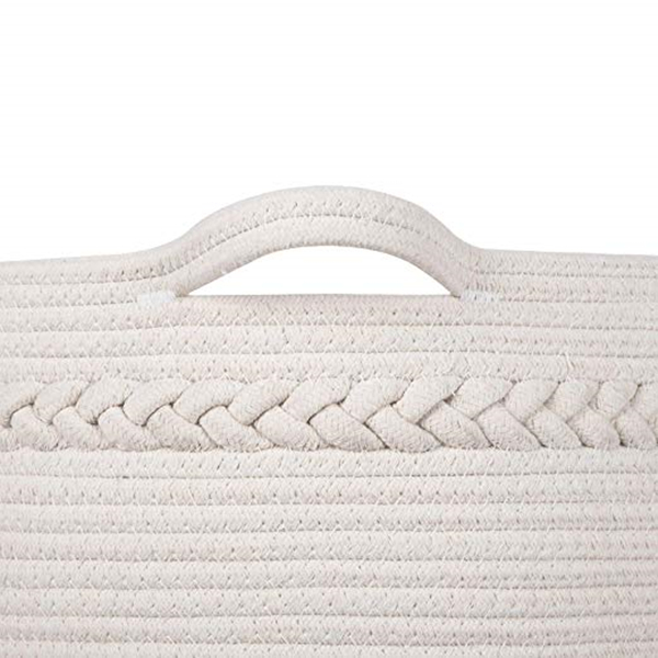 Collapsible Cotton Rope Storage Baskets