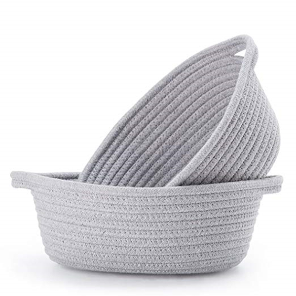 Small Storage Basket - Cute Cotton Rope Basket