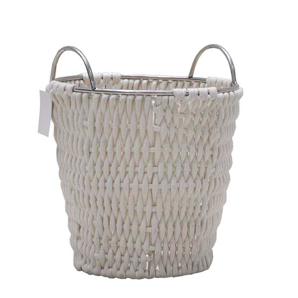 Cotton Rope Basket Baby Laundry Basket Woven Blanket Basket Nursery Bin